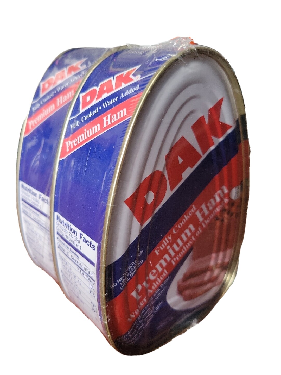 DAK Premium Ham Fully Cooked water added 22 PKS-16oz Ready to eat Picnic Food