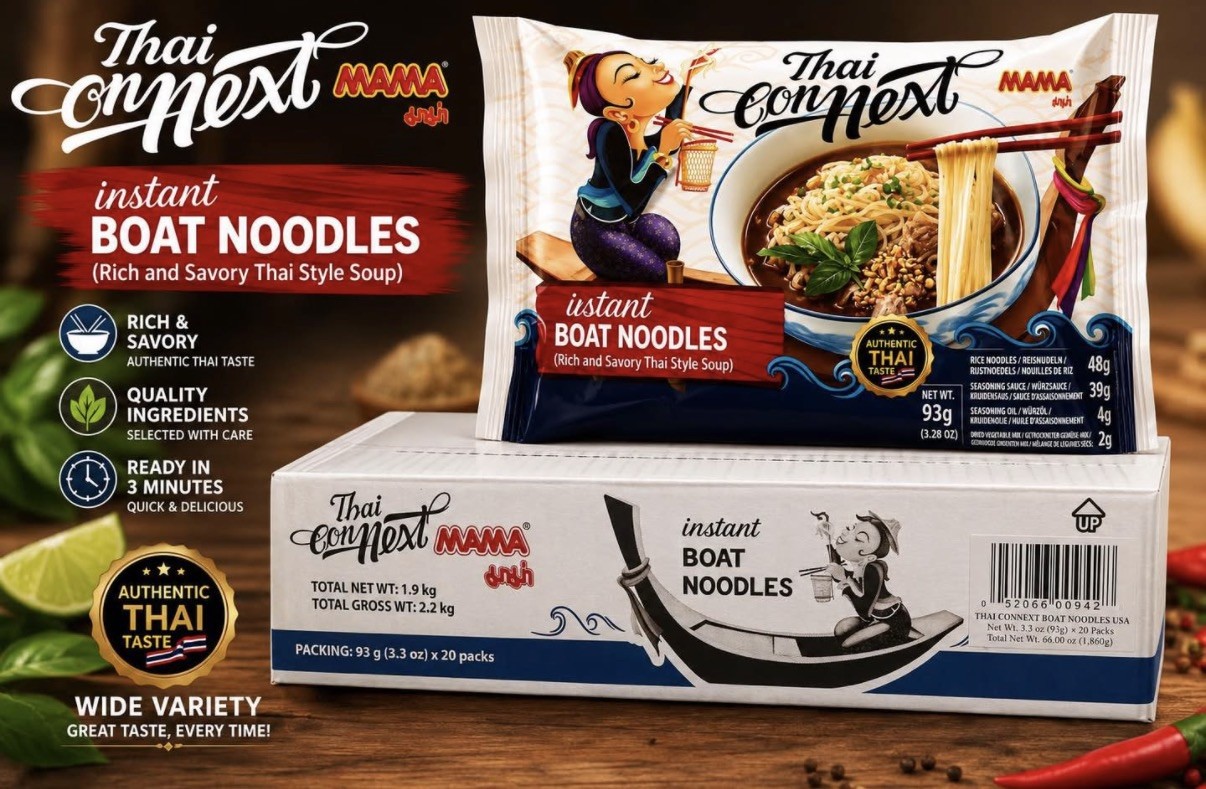 Mama Thai Con Next Instant Boat Noodles 3.3 oz x 20 Packs -06/2027