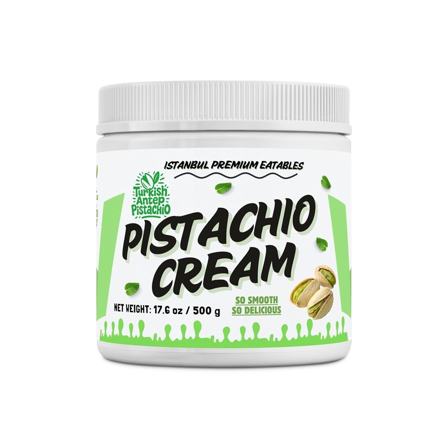 Istanbul Premium Pistachio Cream 1.1 lb (500g) – Crema de Pistacho for Desserts