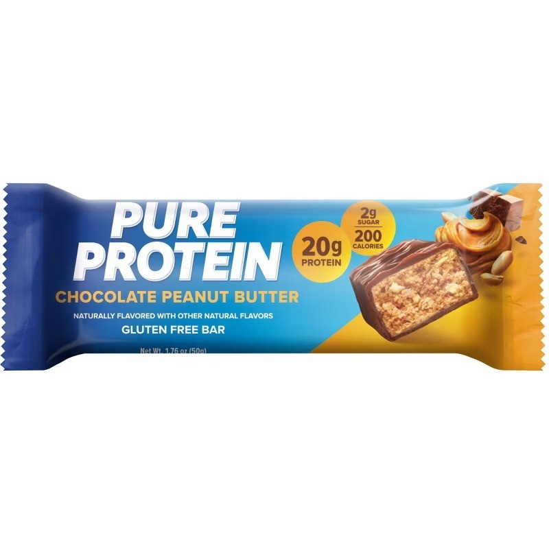 Pure Protein Choc PB Bar 20g Protein 12ct Gluten-Free Chewy