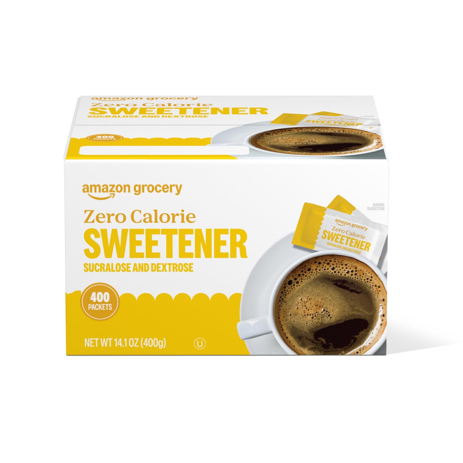 Amazon Grocery, Zero Calorie Sucralose and Dextrose Sweetener 400 Count