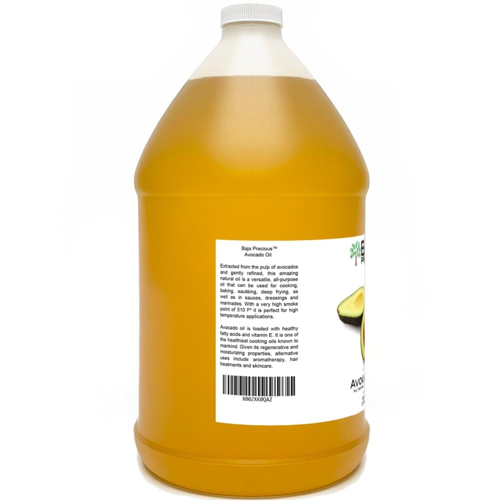 Baja Precious – Avocado Oil 100% Pure 1 Gallon Jug Food Grade Perfect for High
