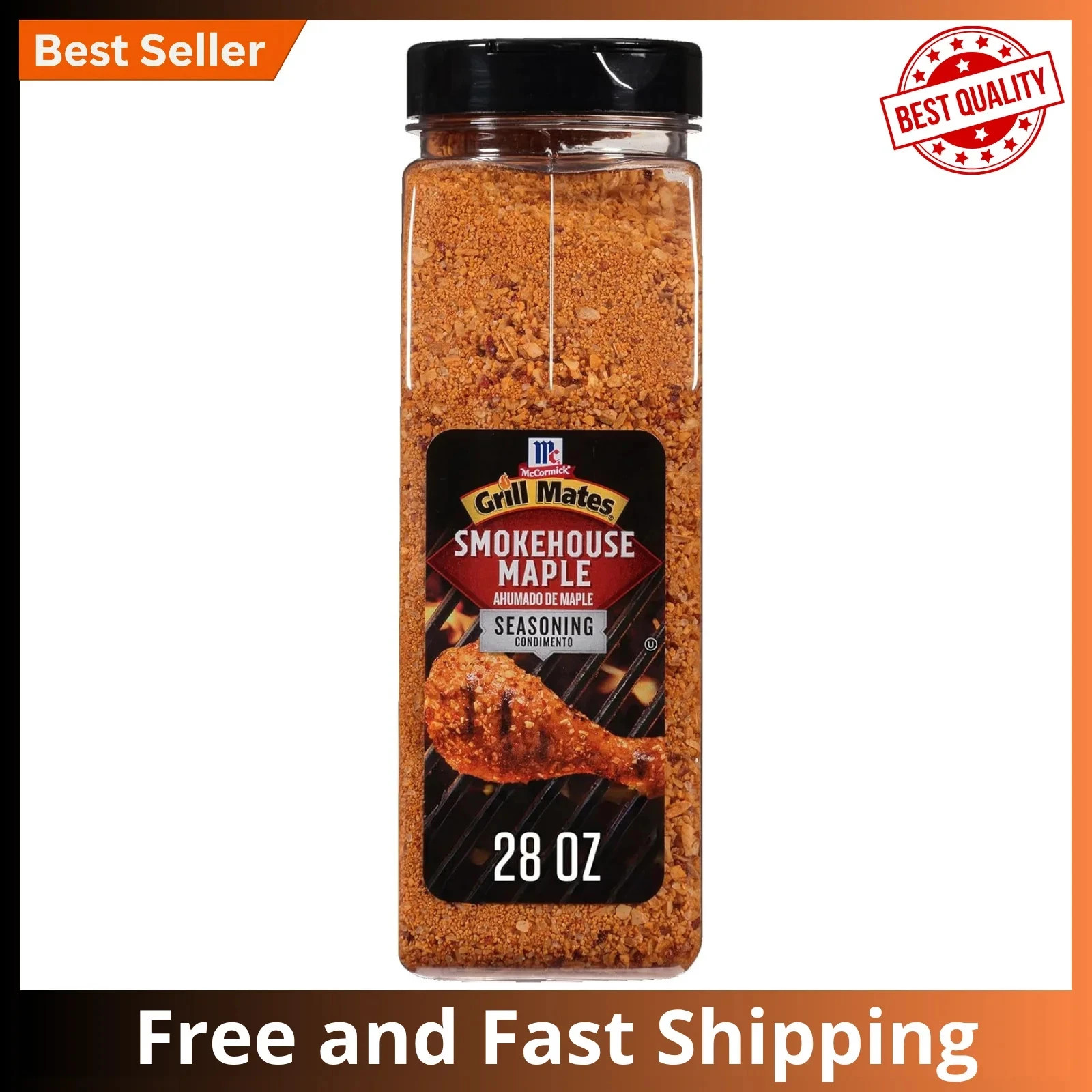 Smokehouse Maple Seasoning 28 Oz Grill Mates McCormick Maple Flavor for Grilling