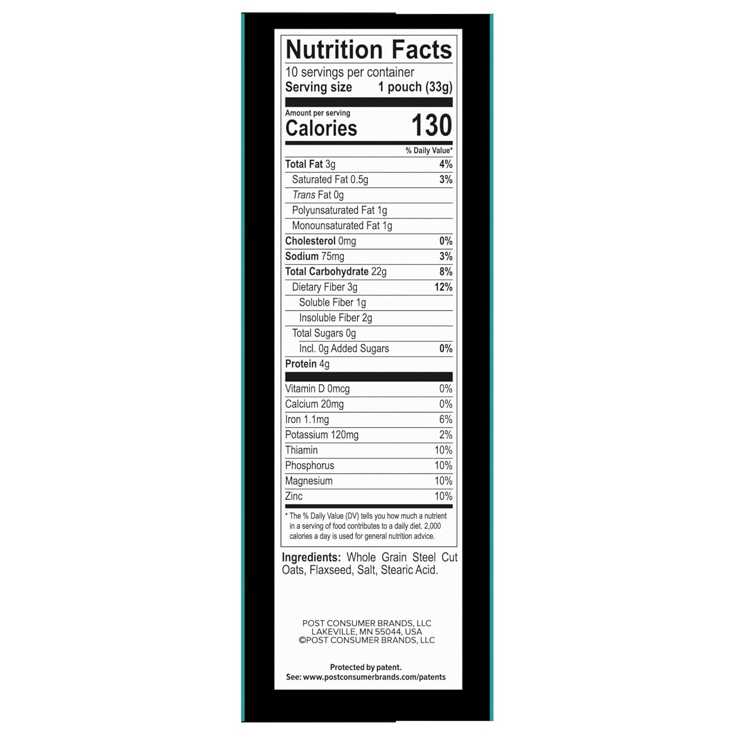 Convenient Steel Cut Oatmeal Packets, 11.6 Oz, 10 Boxes