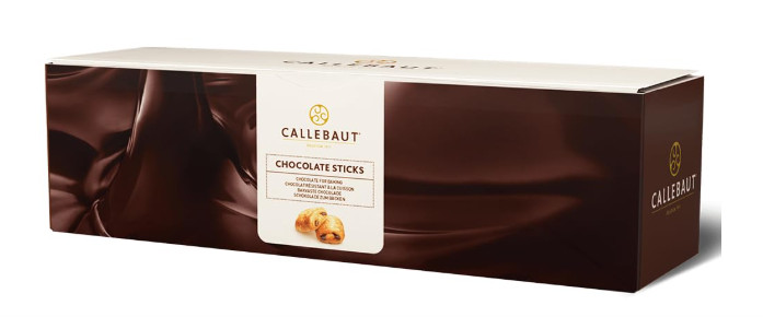 Callebaut Belgian Dark Chocolate Croissant Sticks Batons 300pc 1.6kg 43.9% Cocoa