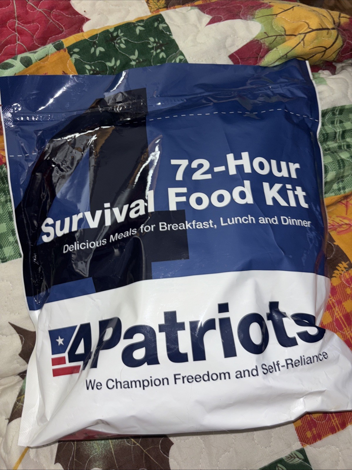 4Patriots 72-Hour Survival Food Kit – 16 Servings Breakfast, Lunch, Dinner NEW