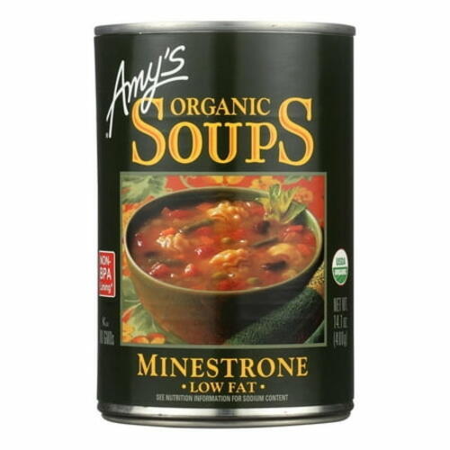 Amy s – Organic Low Fat Minestrone Soup – Case of 12 – 14.1 oz
