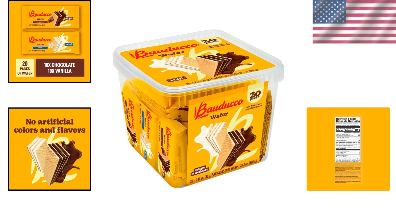 Bauducco 28.2oz Chocolate & Vanilla Wafer Cookies – Individual Snack Delight