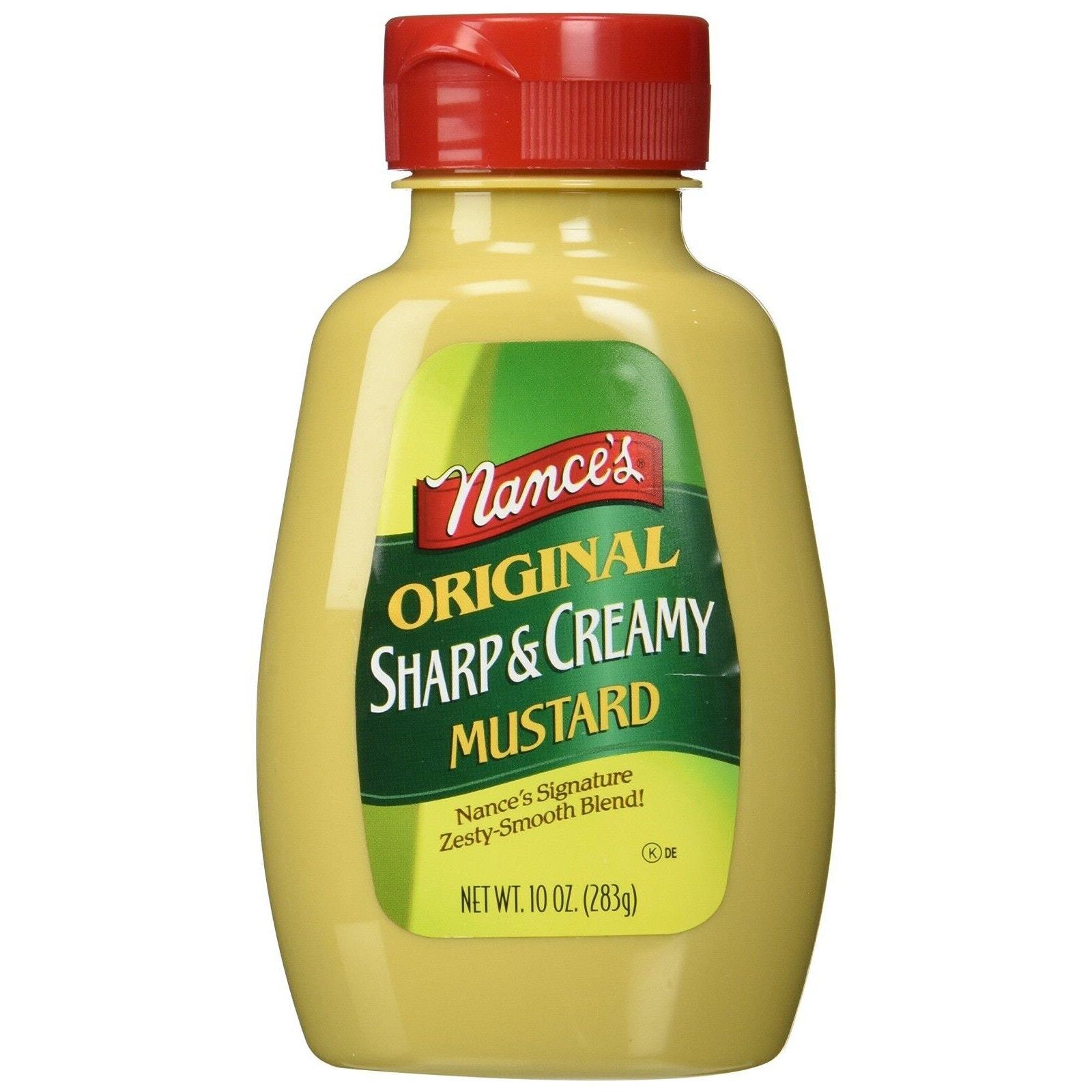 2 Pack Nance’s Sharp & Creamy Mustard 10 oz Bottle Dipping Sauce Condiment Dip