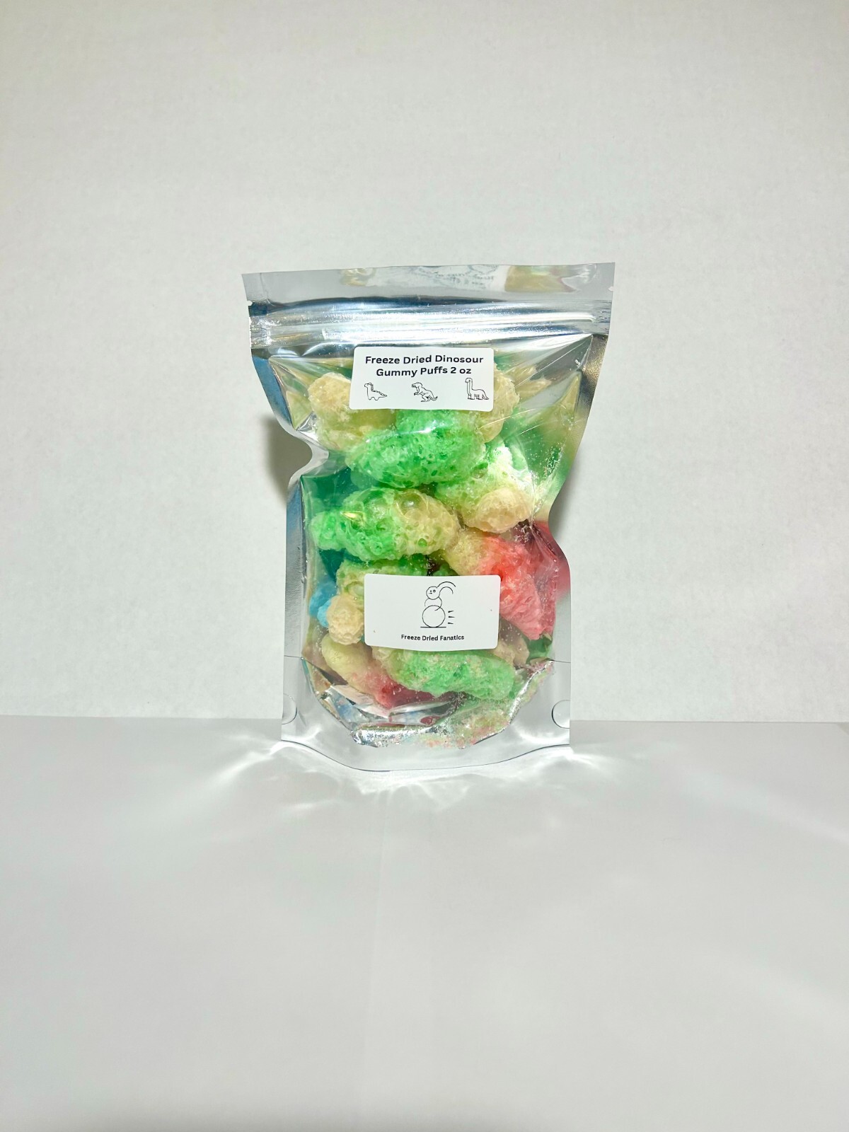 Freeze Dried Candy Gummy Dino Puffs *Pick Bag Size* Dinosaur Candy
