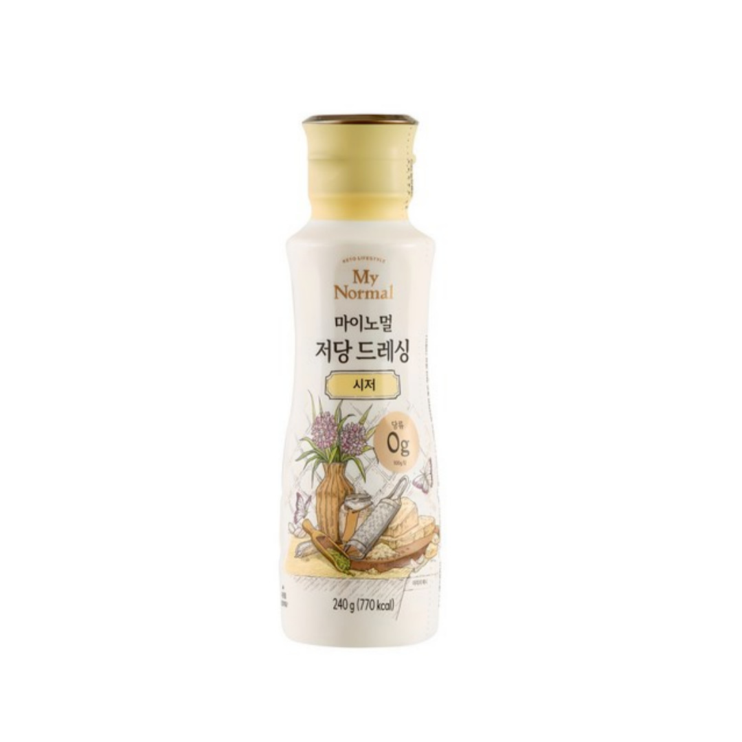 MY NORMAL Low-Sugar Caesar Salad Dressing Sauce 240g LowCarb Dressing Salad Diet