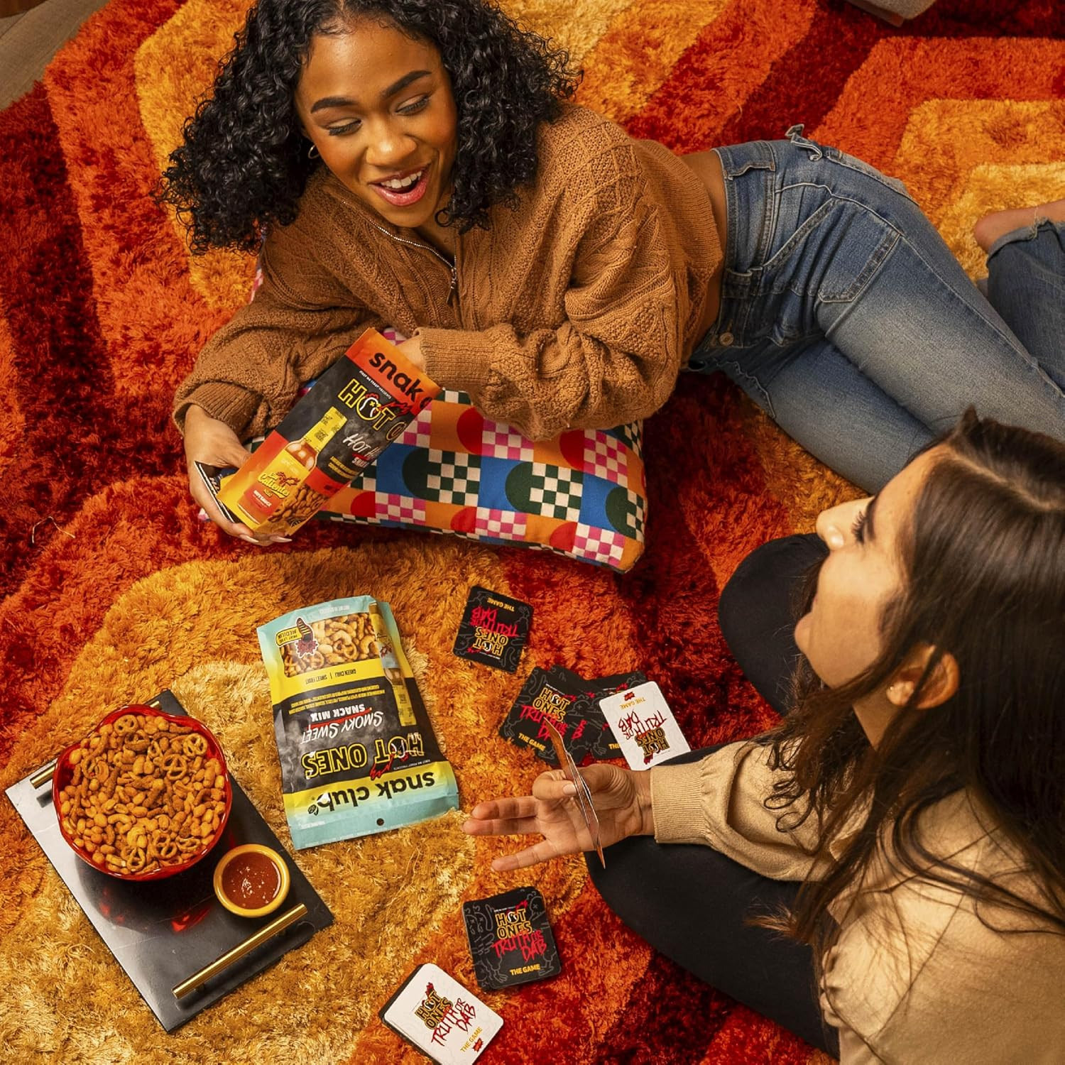 X Hot Ones Snack Mix, Hot Habanero, Sweet Smoky, and Tangy Chili, Spicy Snacks w