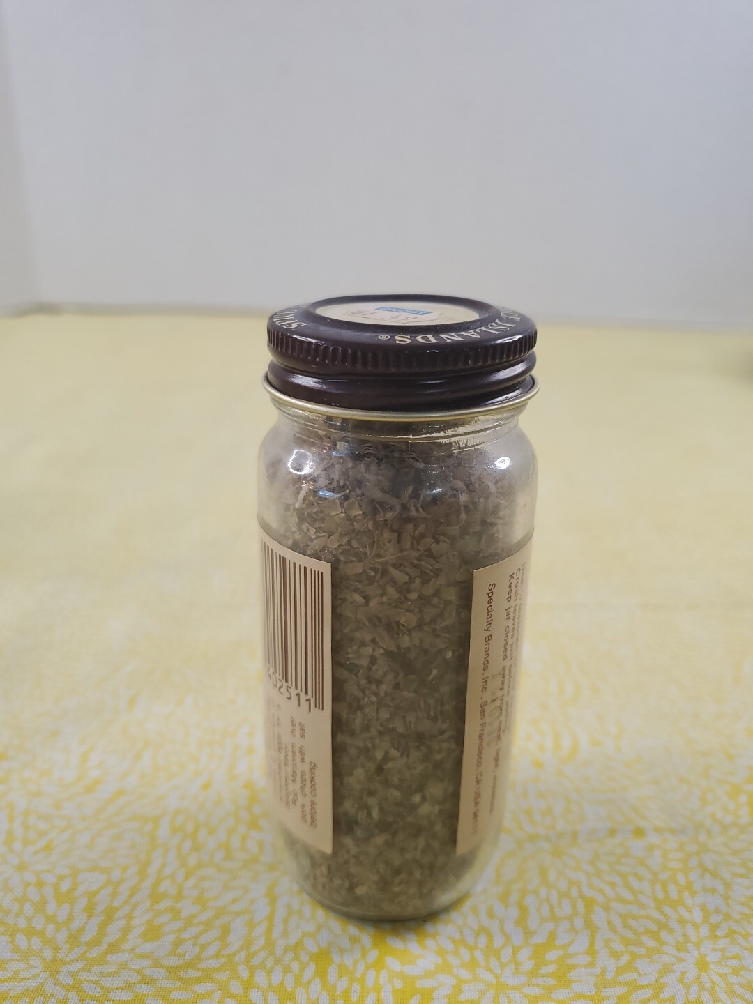 1x GLASS Jar Spice Islands Marjoram Flavor Seasoning | .39oz | BROWN LID
