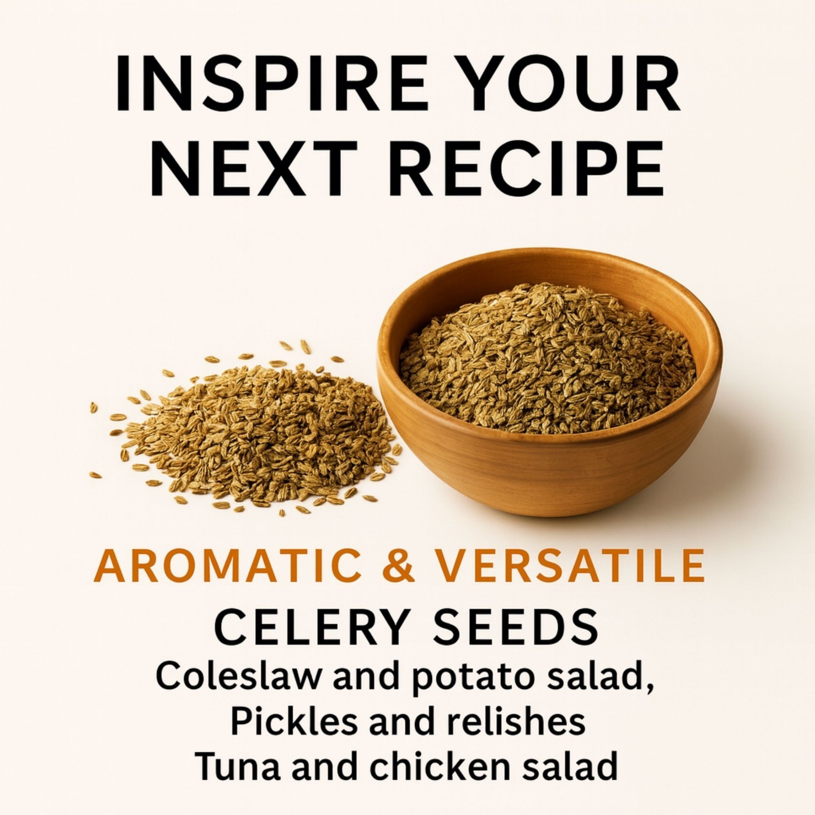 Whole Celery Seeds – Apium graveolens – 12 oz All-Natural Spice for Cooking