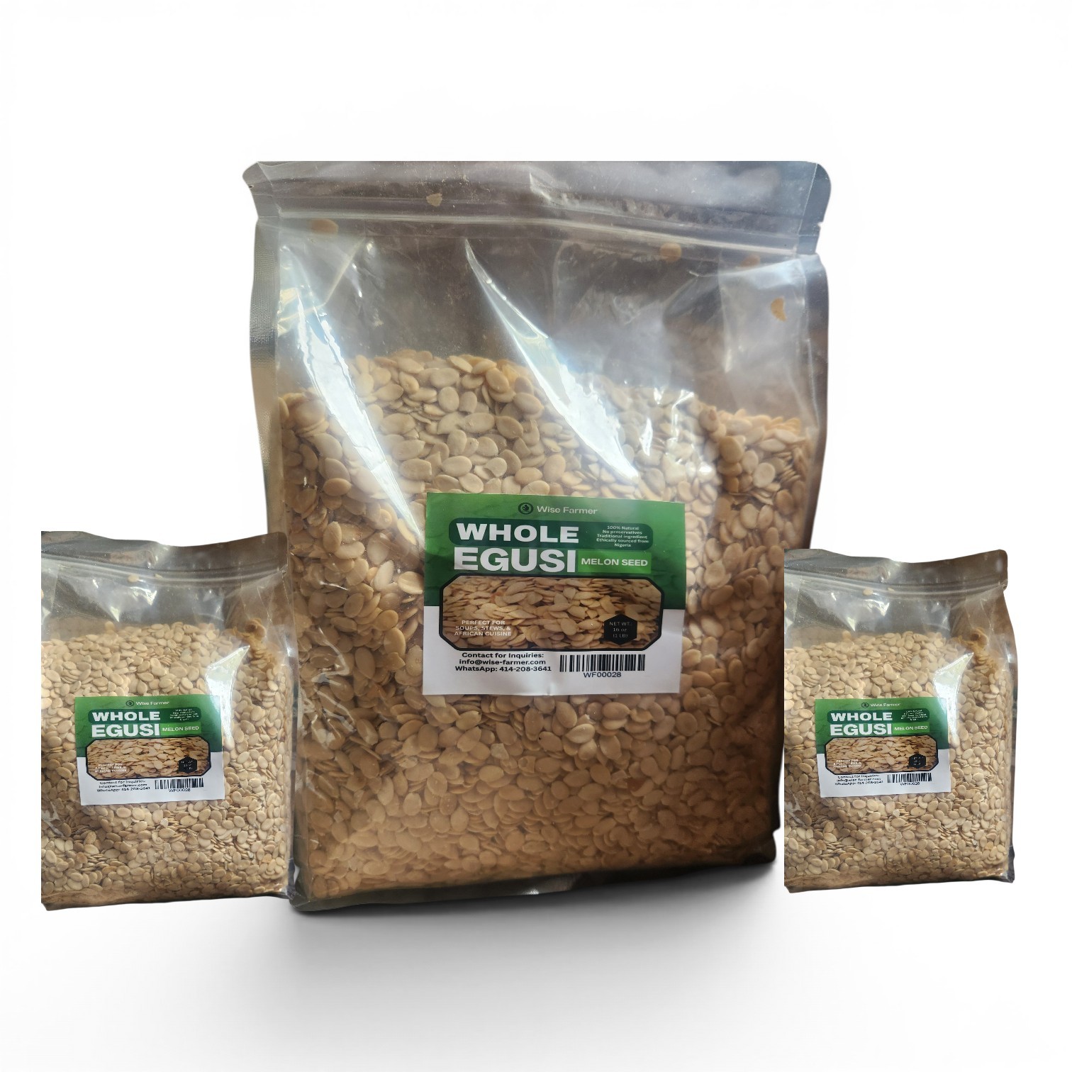 2.5kg (5.5lb) WHOLE EGUSI (MELON SEED)