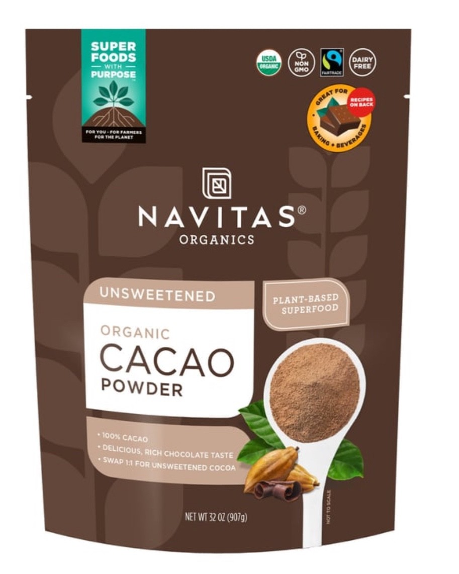 Navitas Organics Organic Cacao Powder 32 oz (2 lb), Baking Chocolate