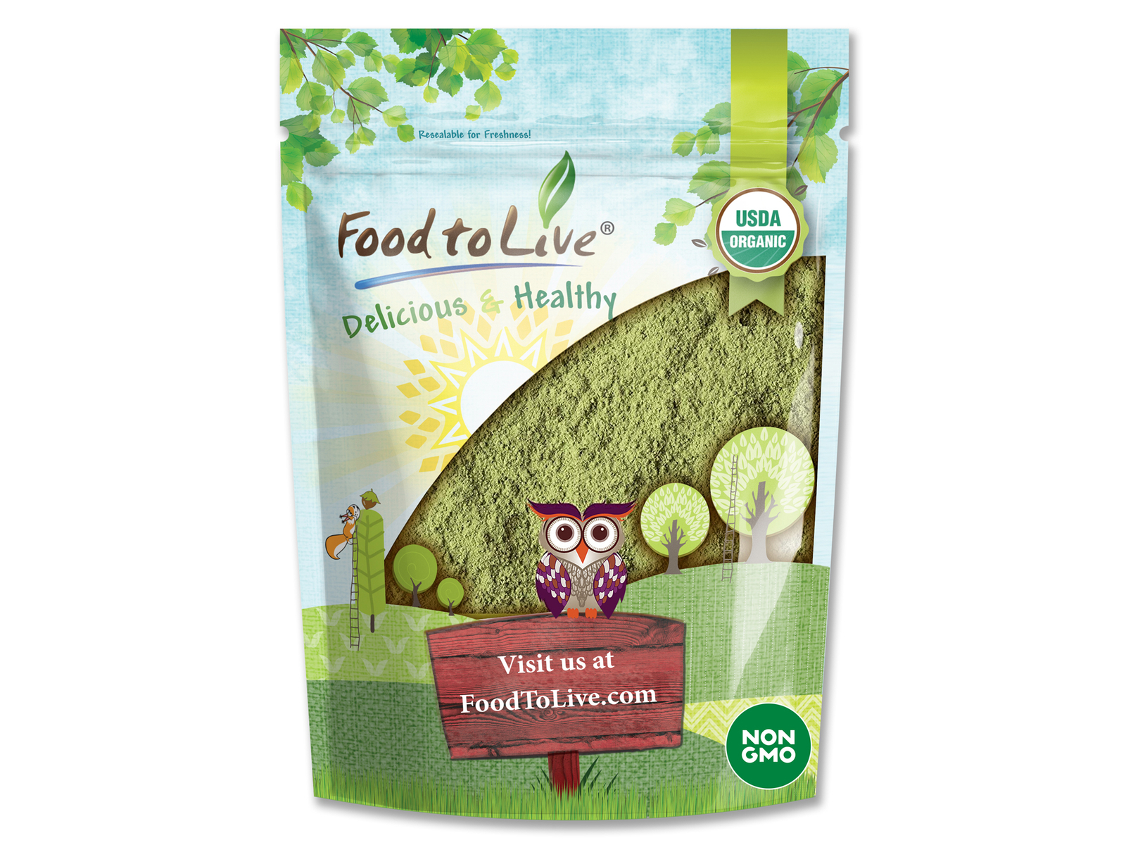 Organic Broccoli Powder — Non-GMO, Raw, Kosher, 100% Pure, Vegan ,Sirtfood, Bulk