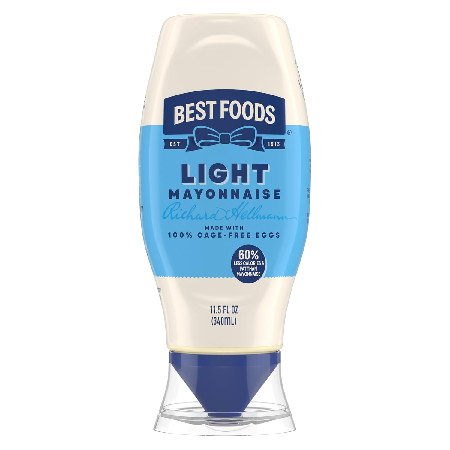 Best Foods Light Mayonnaise 12 Pack Squeeze Bottle for a Creamy Sandwich Spread
