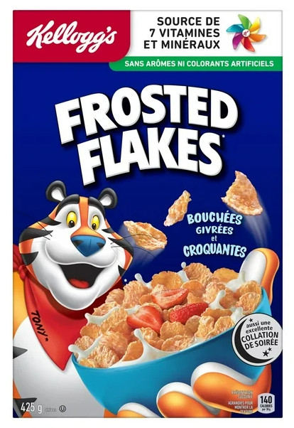 Kellogg’s Canadian Frosted Flakes Cereal, 425g
