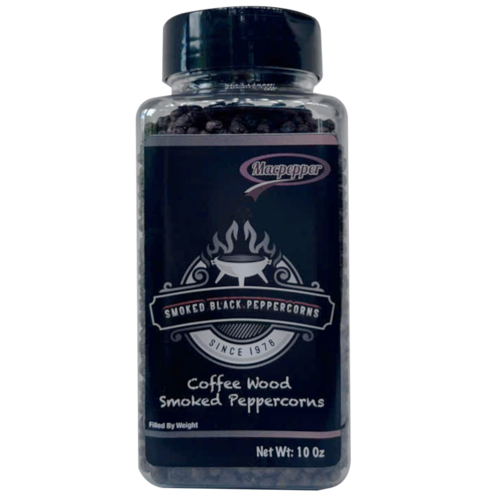 MACPEPPER Vietnamese Specialty Premium Whole Smoked Black Peppercorns,10Oz(283g)