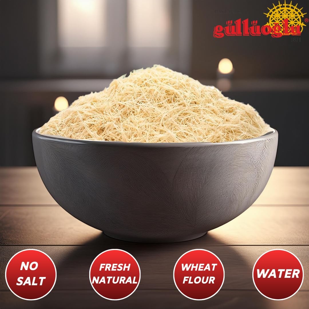 Dried & Shredded Kataifi – 10kg – 22 lb Kadayif Chopped Fillo Dough, Shredded
