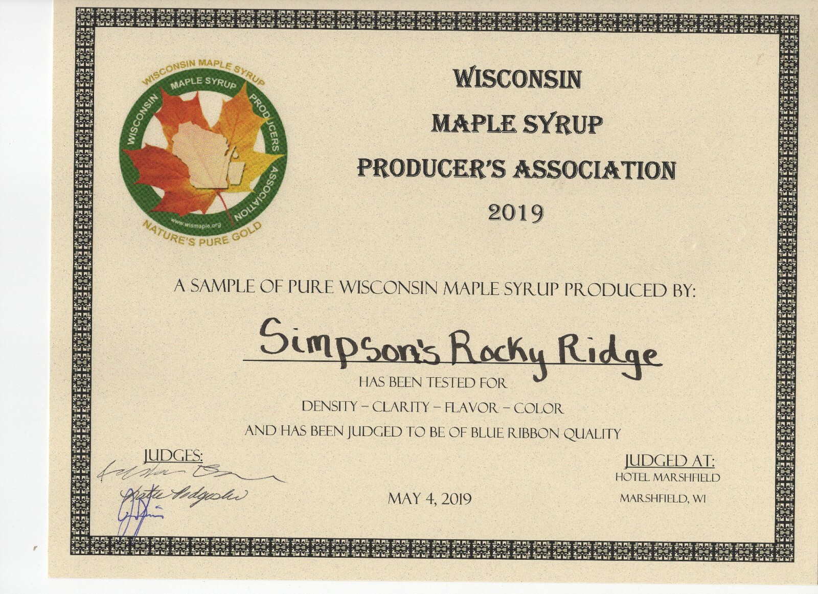 One Gallon 100% Pure Wisconsin Maple Syrup Grade A Medium Amber/Amber Rich Taste