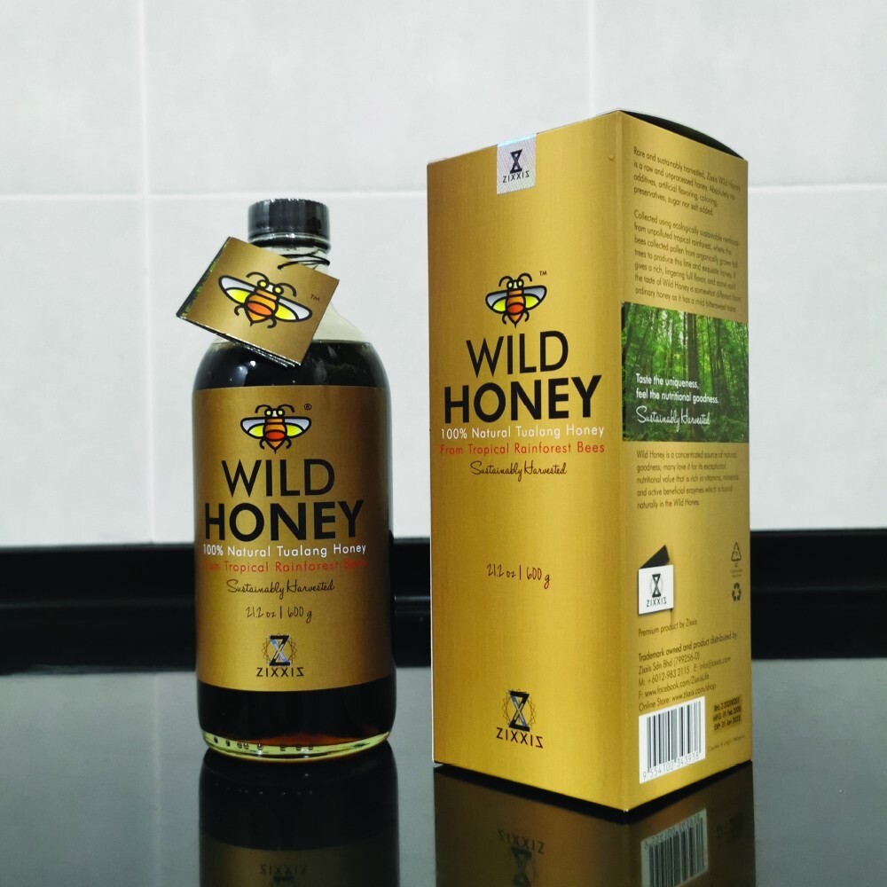 2 Bottle Nirwana Tualang Wild Bee Honey – 600 Grams Express Shipping