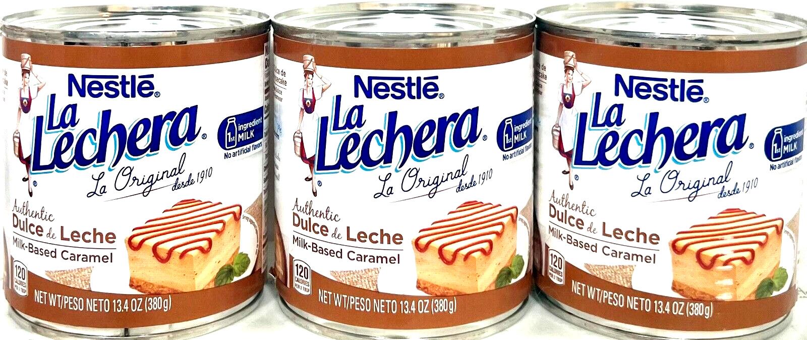 Nestle La Lechera Dulce De Leche Milk-Based Caramel 13.4 oz ( Pack of 3 )