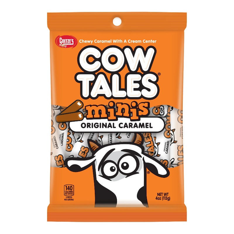 6x Goetze’s Cow Tales Mini Original Caramel Chewy Snack Candy Bulk Lot New 4oz