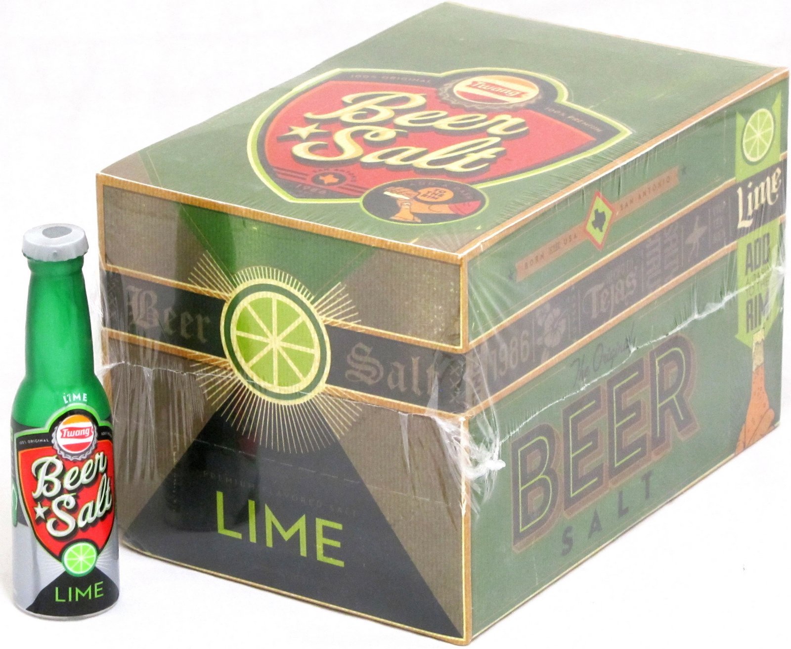 Twang the Original Beer Salt Lime 1.4 oz Bottles Bulk 24 Count Box