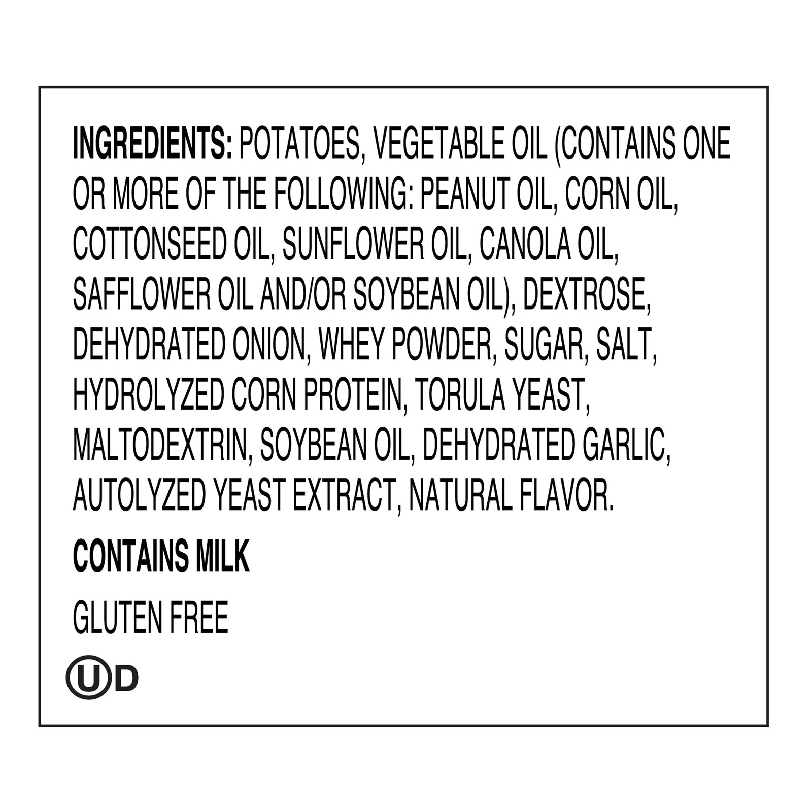 Dirty Kettle Potato Chips, Maui Onion, 2 oz. Bag, 25 Count – Gluten Free, Skins