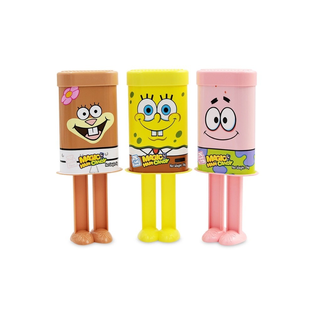 SpongeBob Magic Hair Jelly Candy 36g x 12 Pack Squeeze Candy
