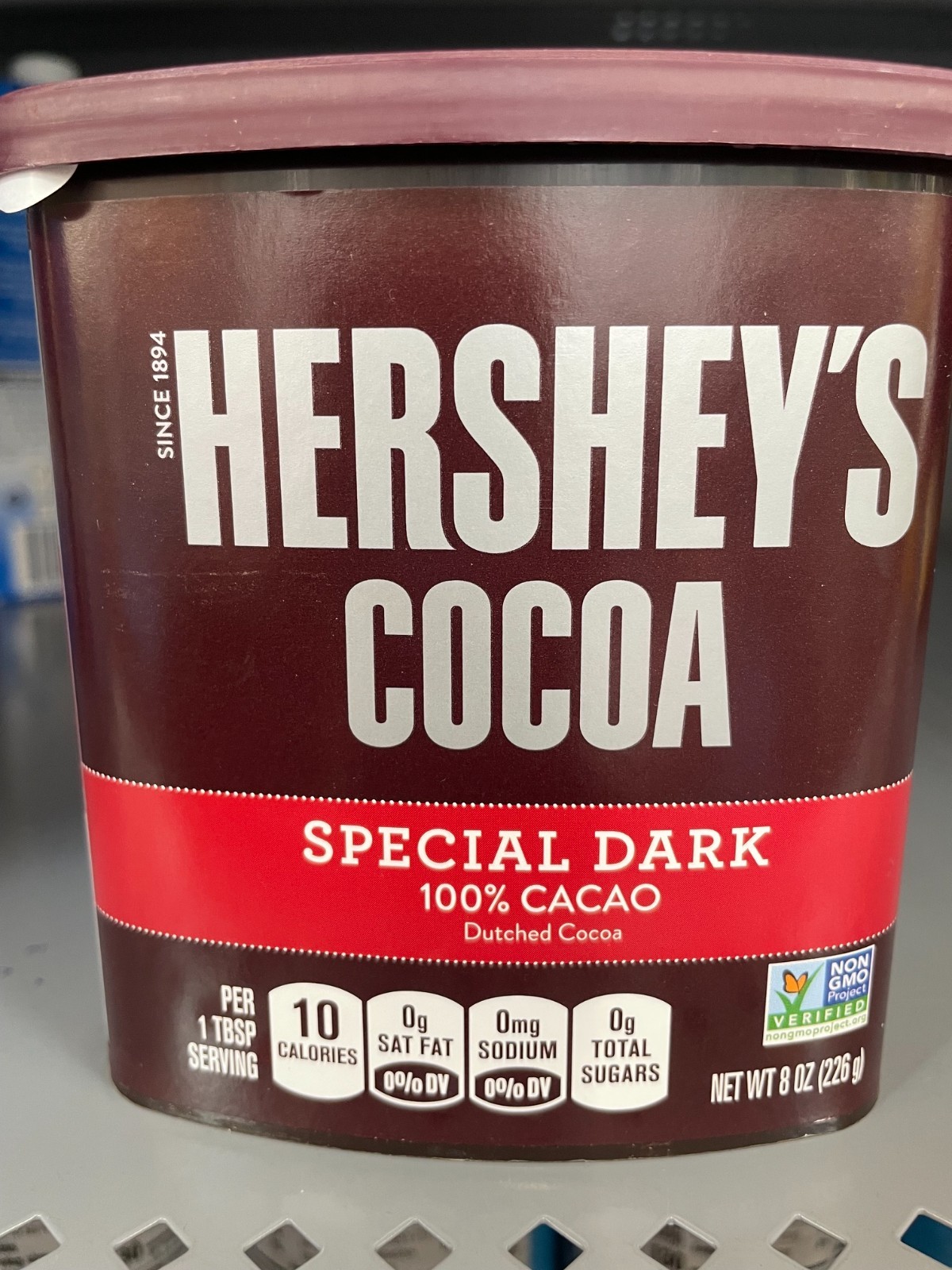 5 Pack Hershey’s Special Dark Dutched Cocoa Powder 8 oz 100% Cacao Gluten Free