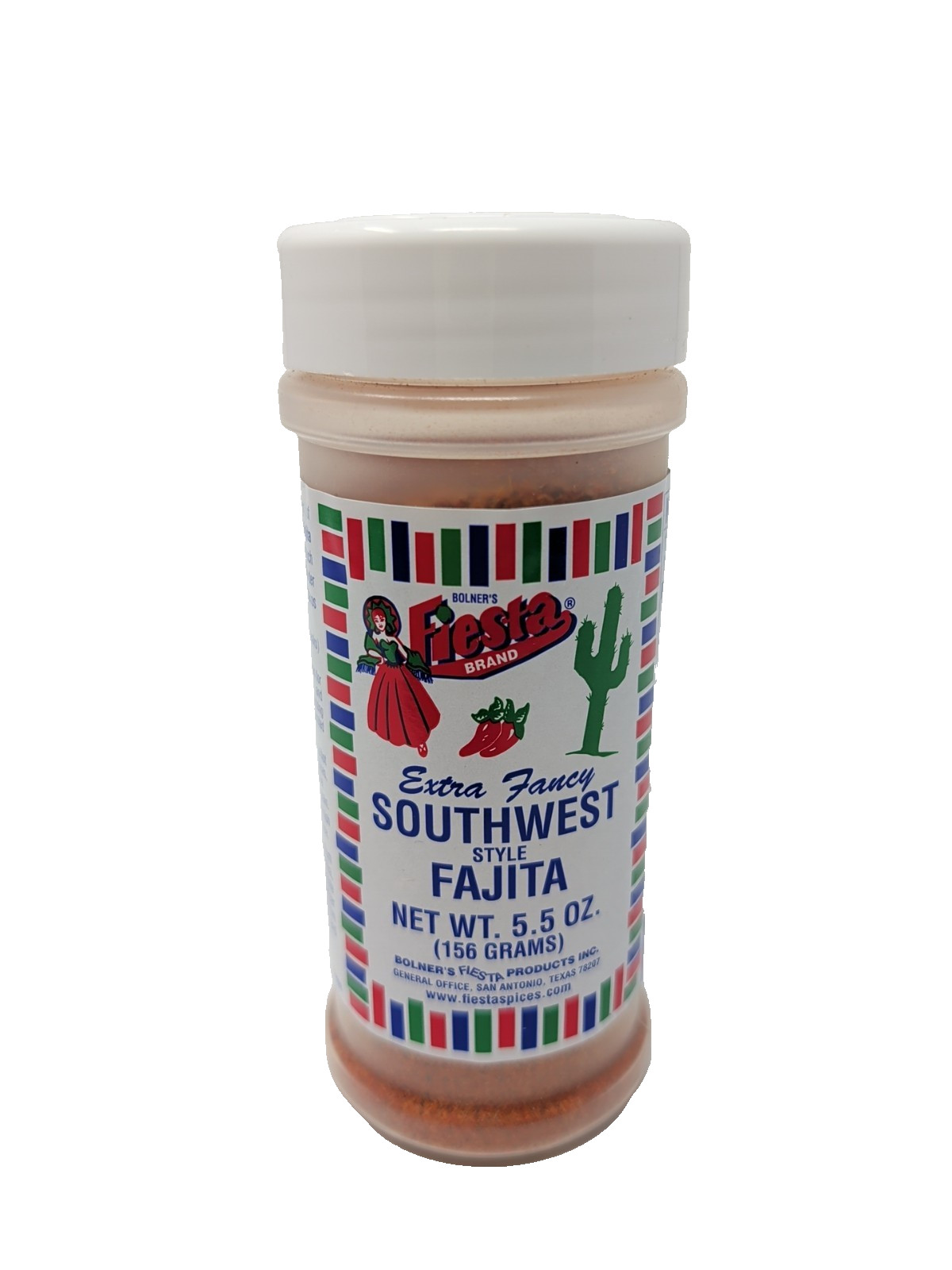 Bolner’s Fiesta Extra Fancy Southwest Style Fajita Seasoning 5.5 Ounce Shaker