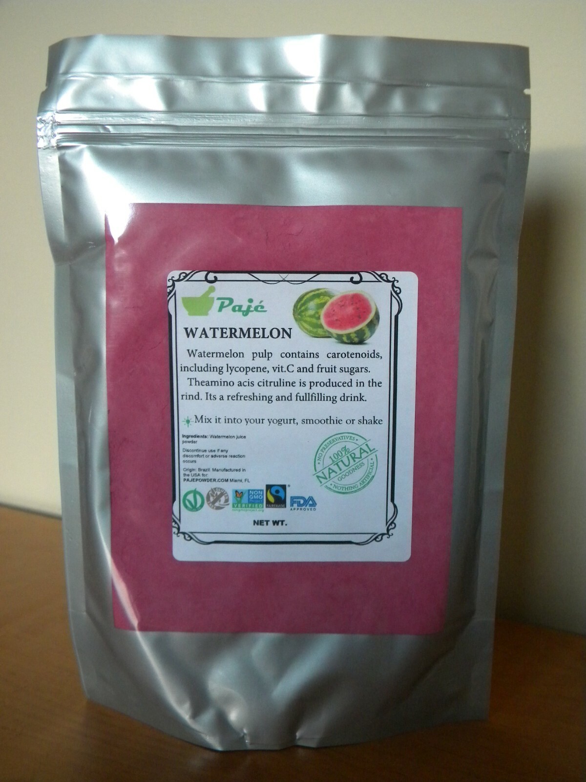Watermelon powder 16oz 1lb – vi C, LYCOPENE refreshing , exclusive flavor – PAJE