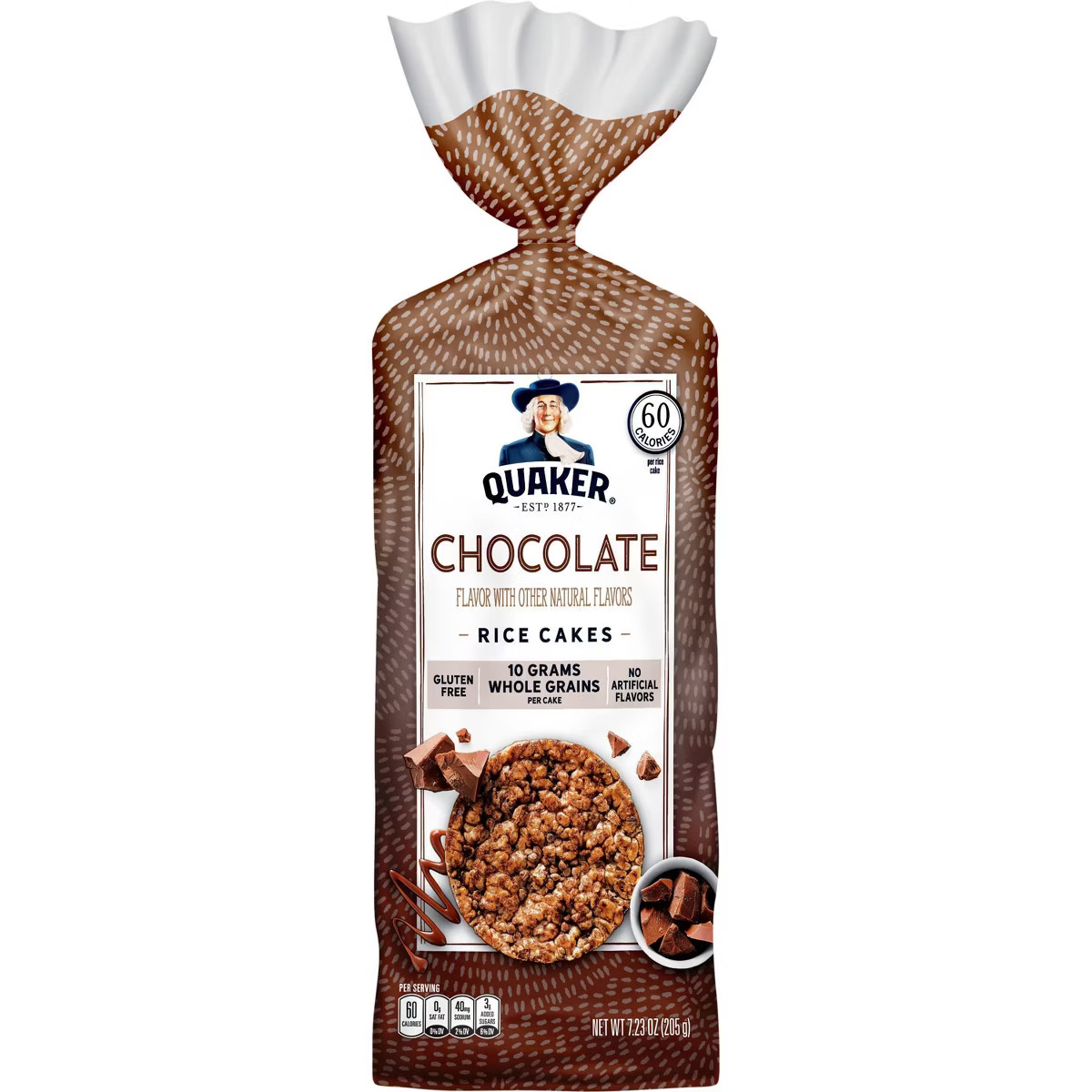 Quaker Chocolate Gluten Free Large Rice Cakes – 7.23oz