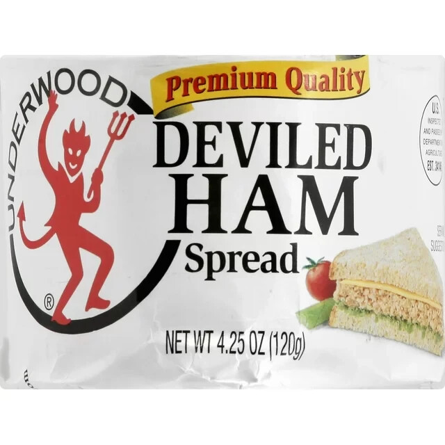 Underwood Premium Deviled Ham Spread 8-Pack | 4.25 oz Flavorful Canned Meat