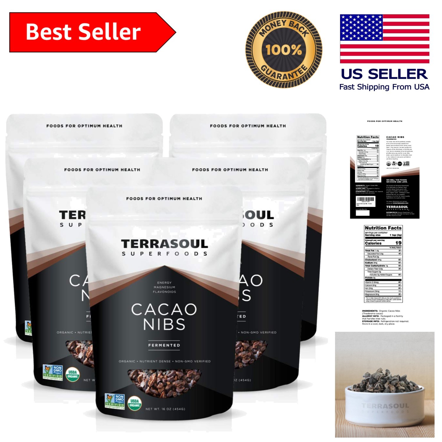 Discover 5 Lbs of Organic Raw Cacao Nibs – Ethical, , and Nutritious