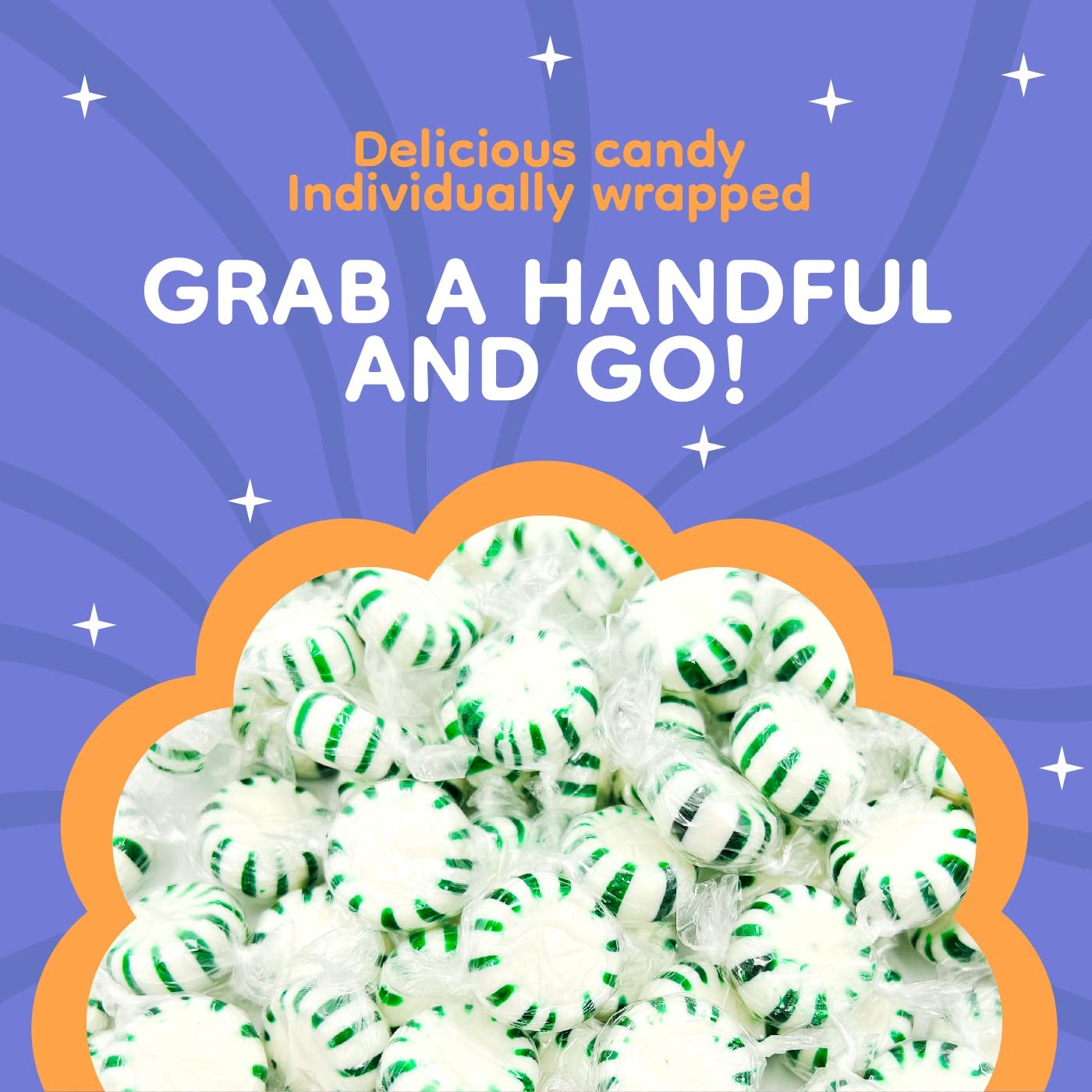 Starlight Spearmint Mints | 1 Pound Bag – 1 (Pack of 1), White & Green