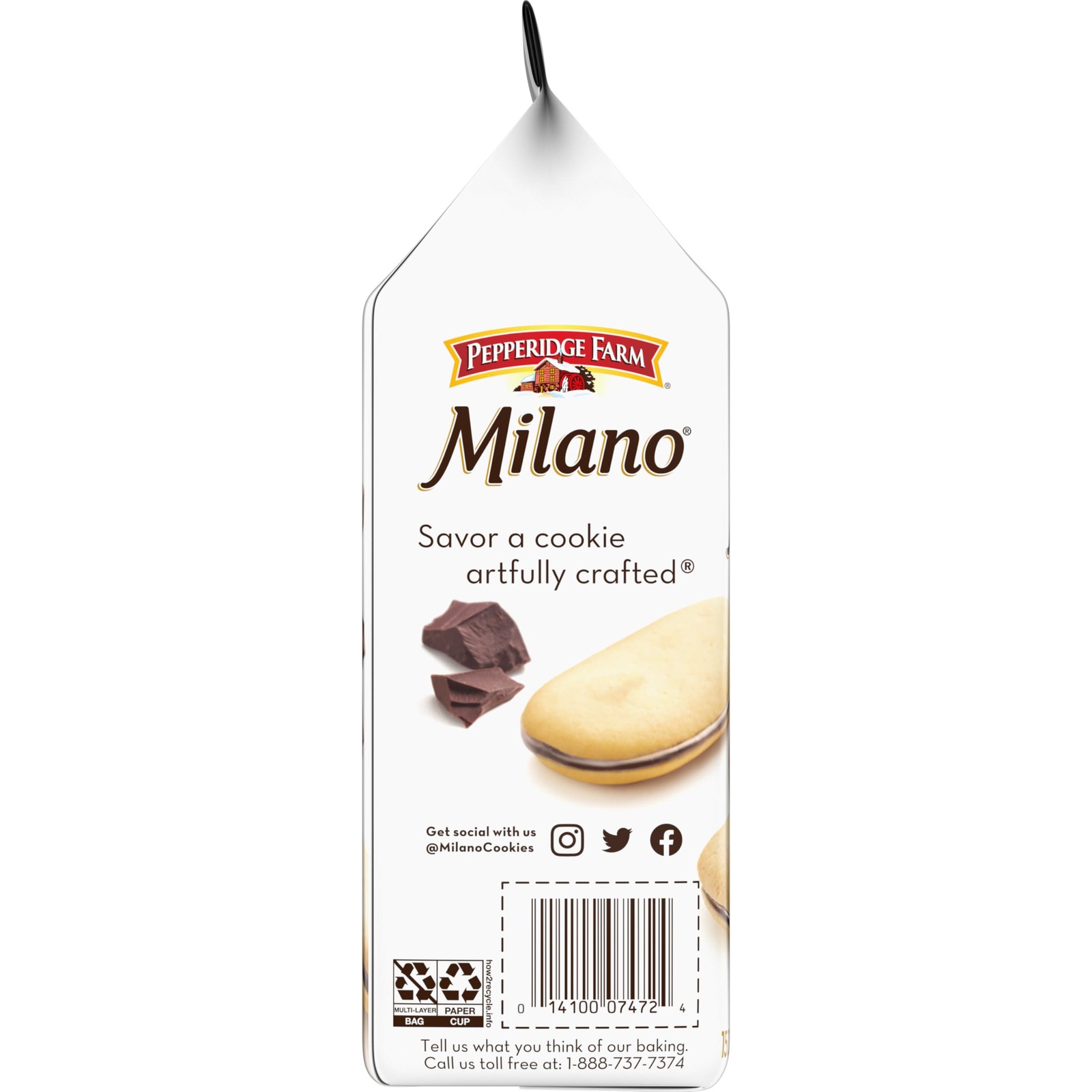 Pepperidge Farm Milano Double 7.5 Ounce (Pack of 1), Dark Chocolate