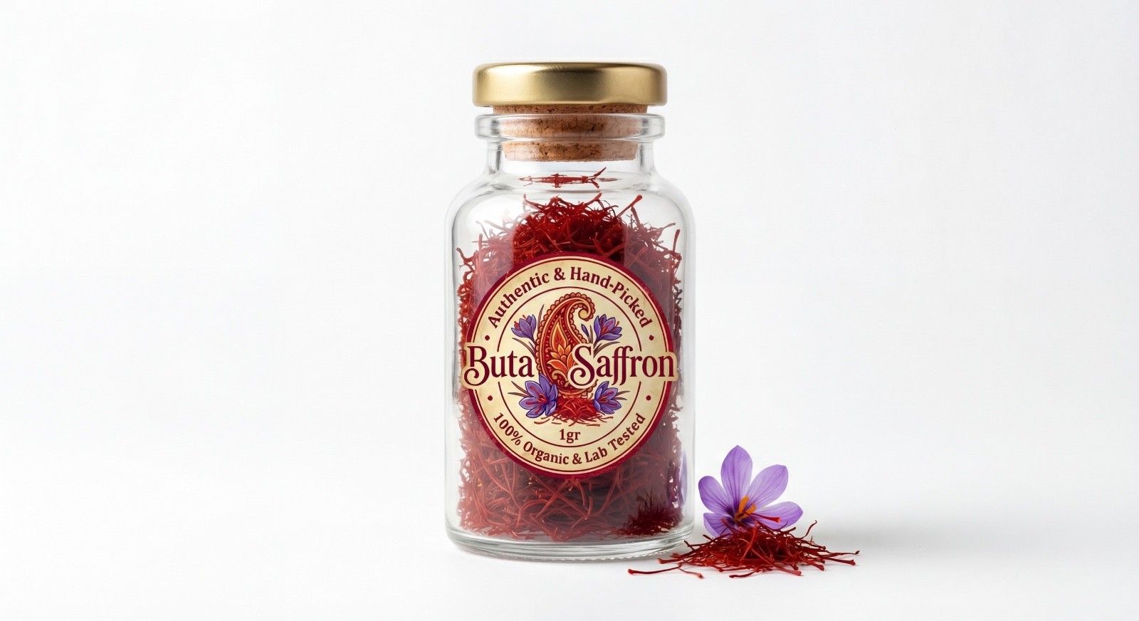 Premium Azerbaijan Saffron – 1g Grade A+ Pure Saffron Threads – Hand-Picked Baku