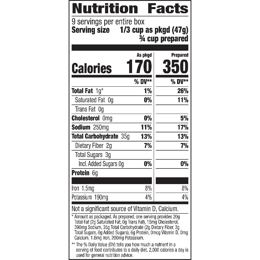 Salad Ranch & Bacon Pasta Salad Mix with Vegetable Blend & Seasoning, 15 oz Box