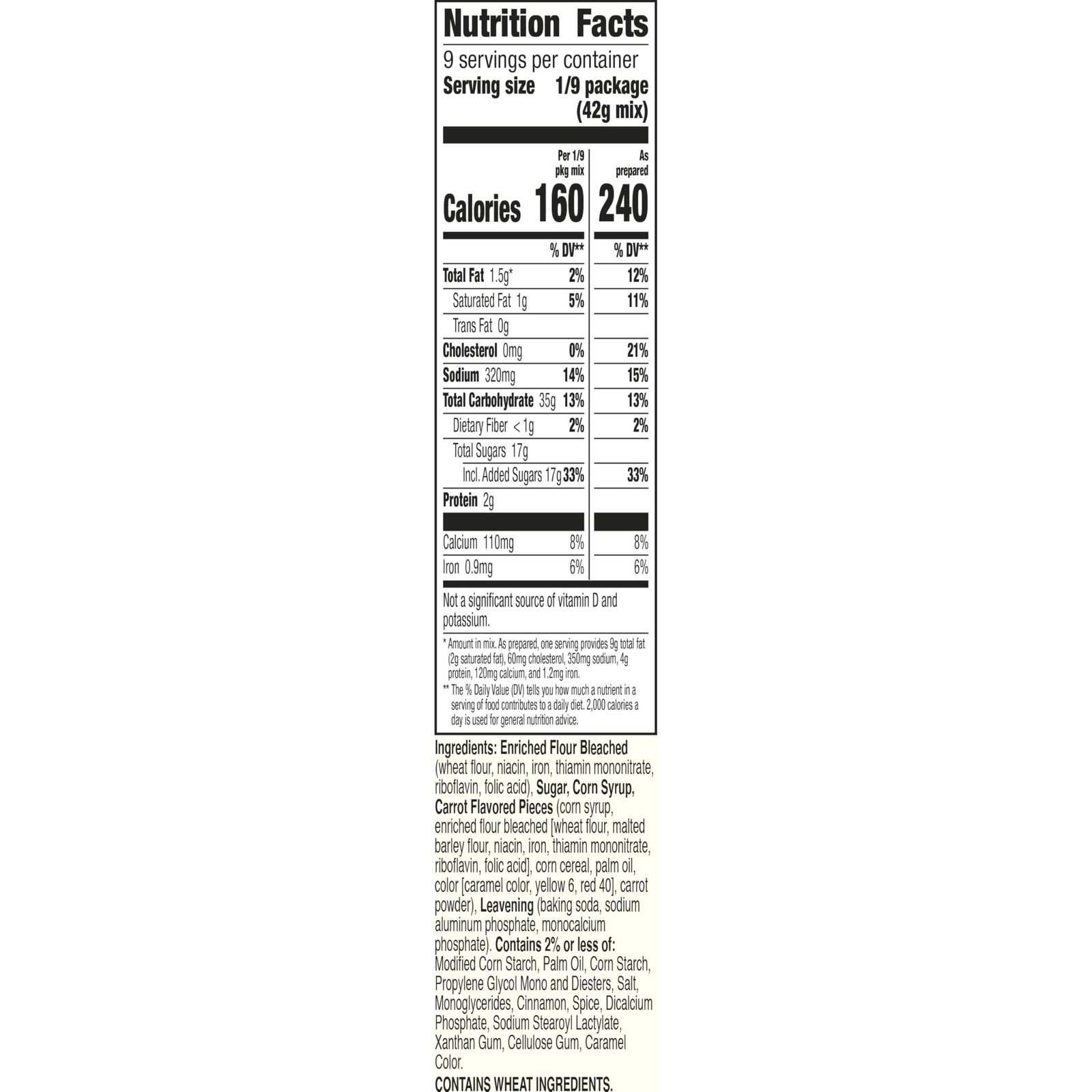 Betty Crocker Delights Super Moist Carrot Cake Mix, 13.25 Ounce (Pack of 1)
