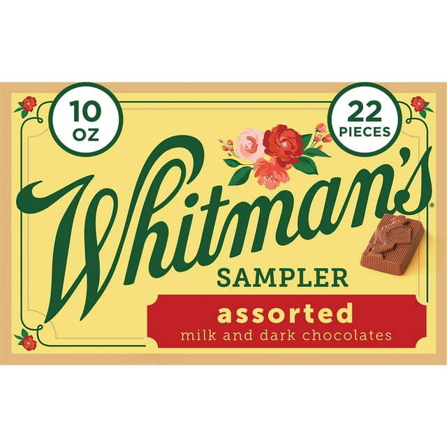 Whitman’s Sampler Gift Box Assorted Milk & Dark Chocolate, 10.0 OZ