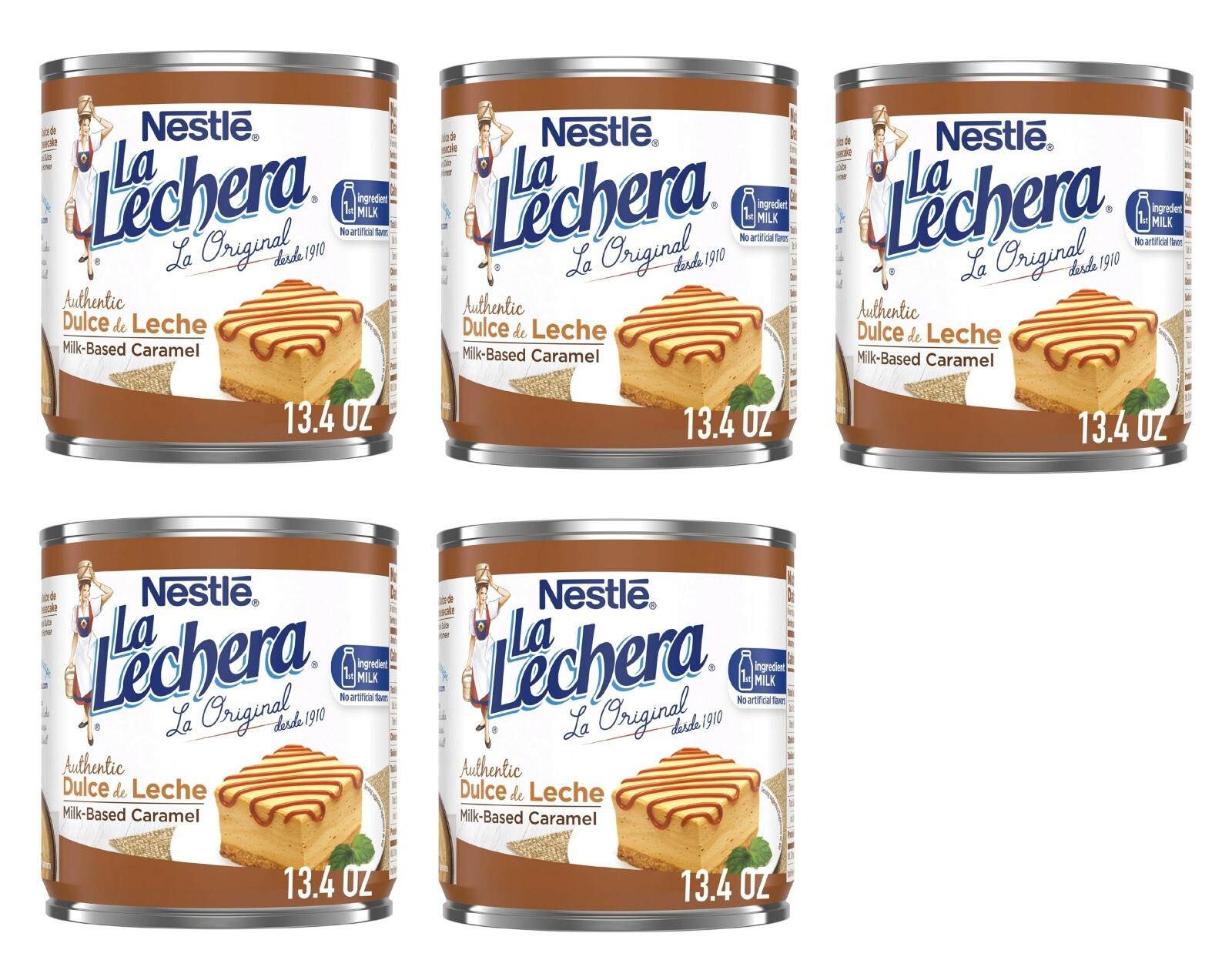 Nestlé La Lechera Dulce de Leche Caramel Sauce 5-Pack, 13.4 oz -Baking & Dessert