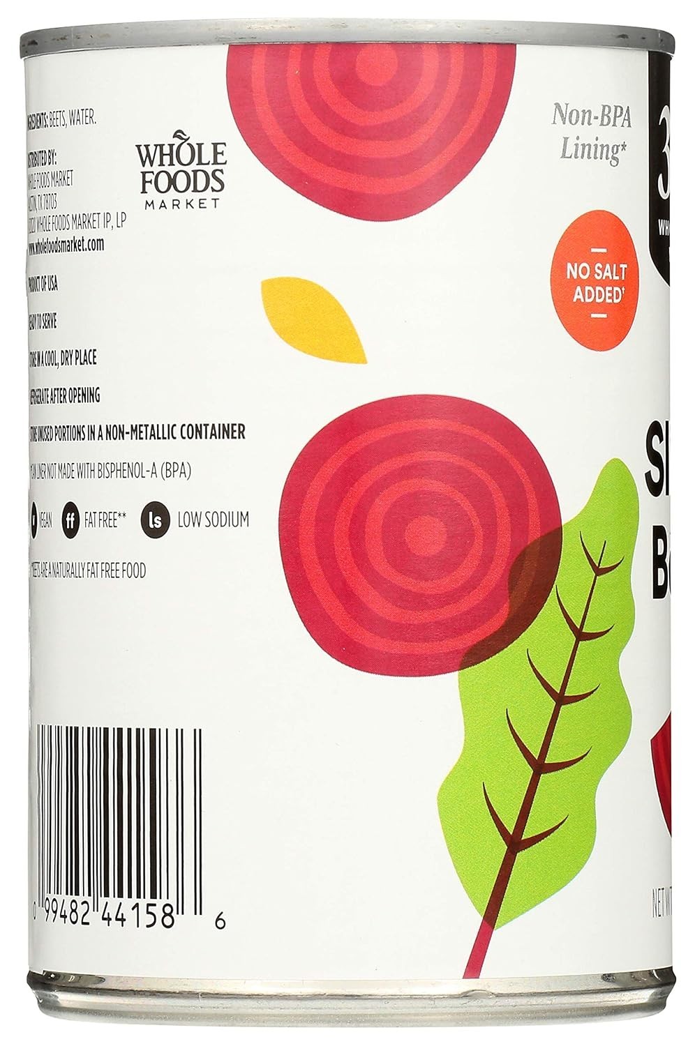 Low Sodium No Salt Added Sliced Beets – 15 Oz (Pack of 6) – Guilt-Free Eating