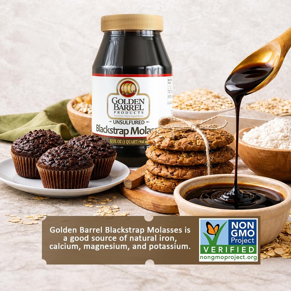 Unsulfured Blackstrap Molasses, 32 oz
