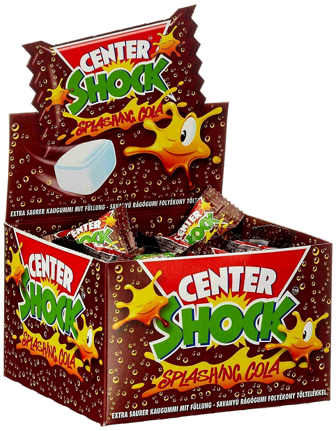 Center Shock Splashing Cola 100pcs/ 400g extra sour chewing gums from Germany