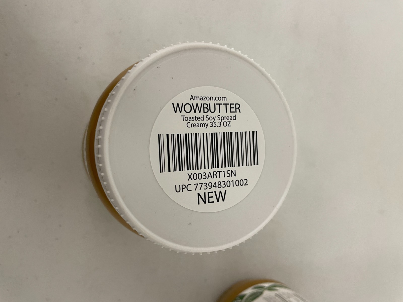 WOWBUTTER Natural Peanut Free Creamy 35.3oz 1kg Jars, 1 Count, (Pack of 2)