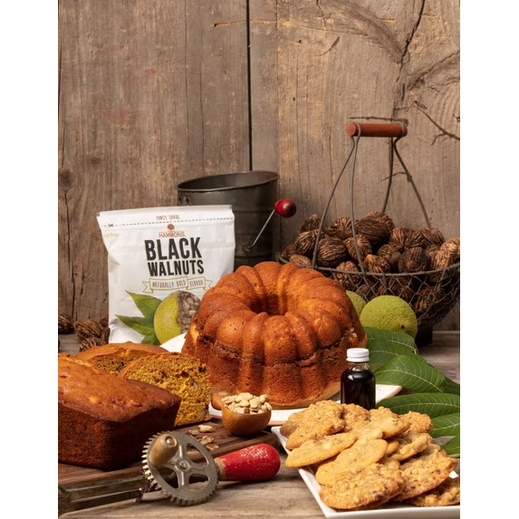Hammons Hand Harvested Black Walnuts Large Pieces 12 oz